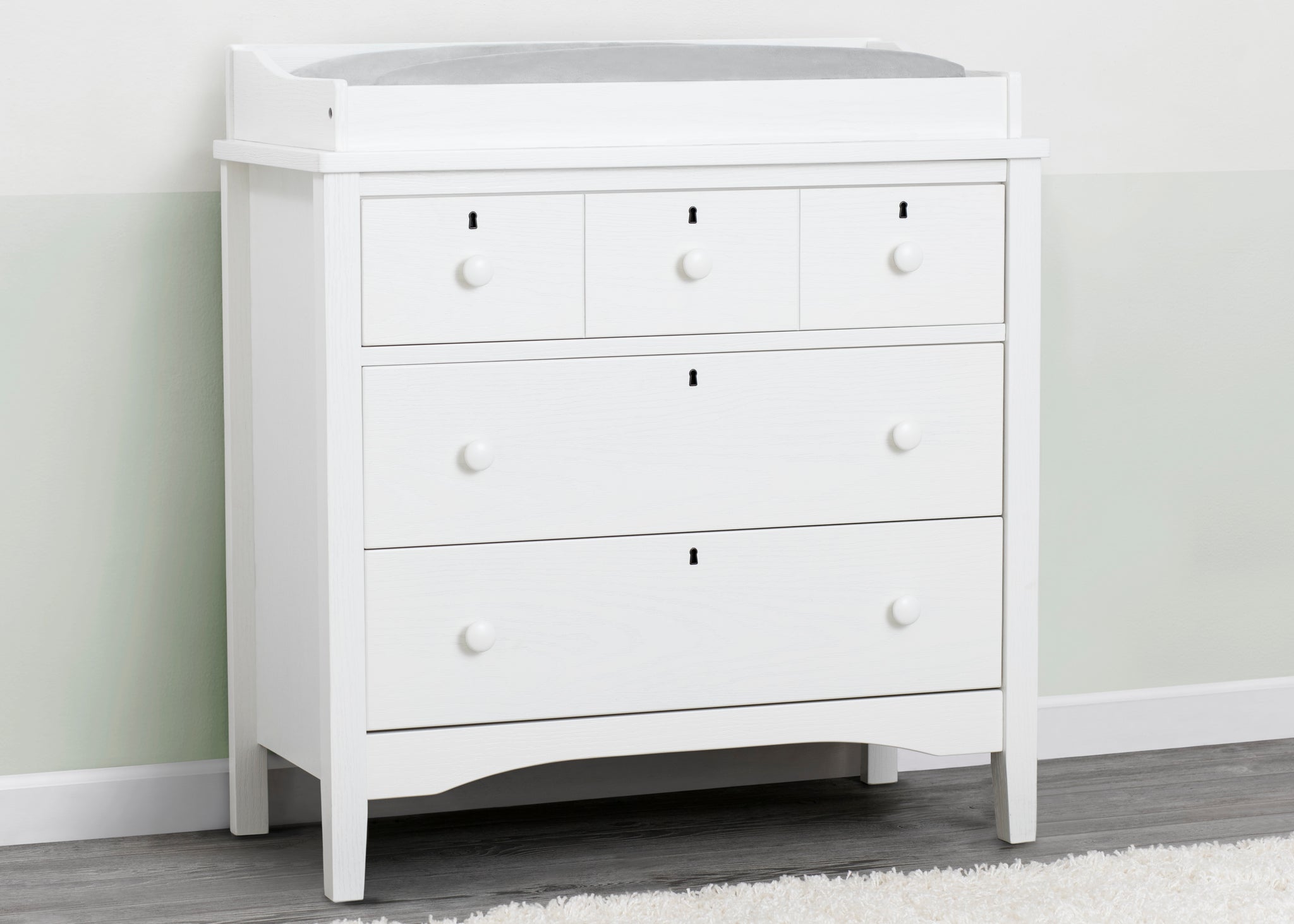 Farmhouse 3 Drawer Dresser With Changing Top Delta Children