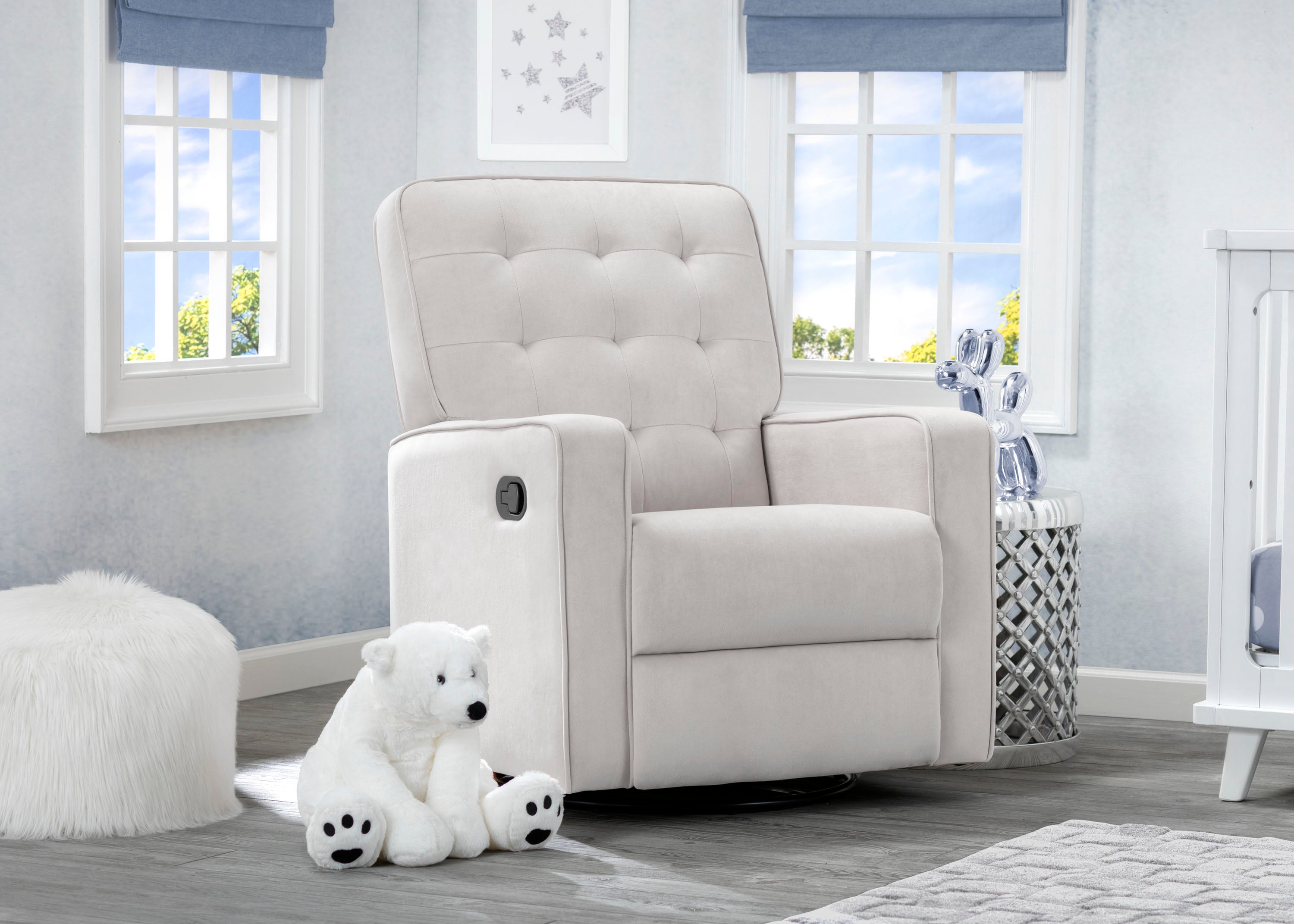 delta children gavin nursery swivel glider recliner