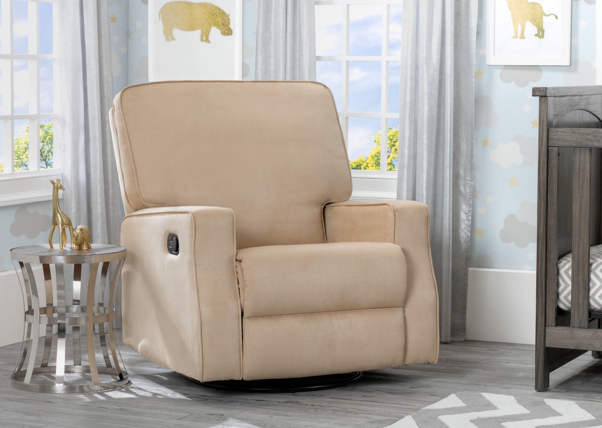 delta children drake nursery glider swivel recliner