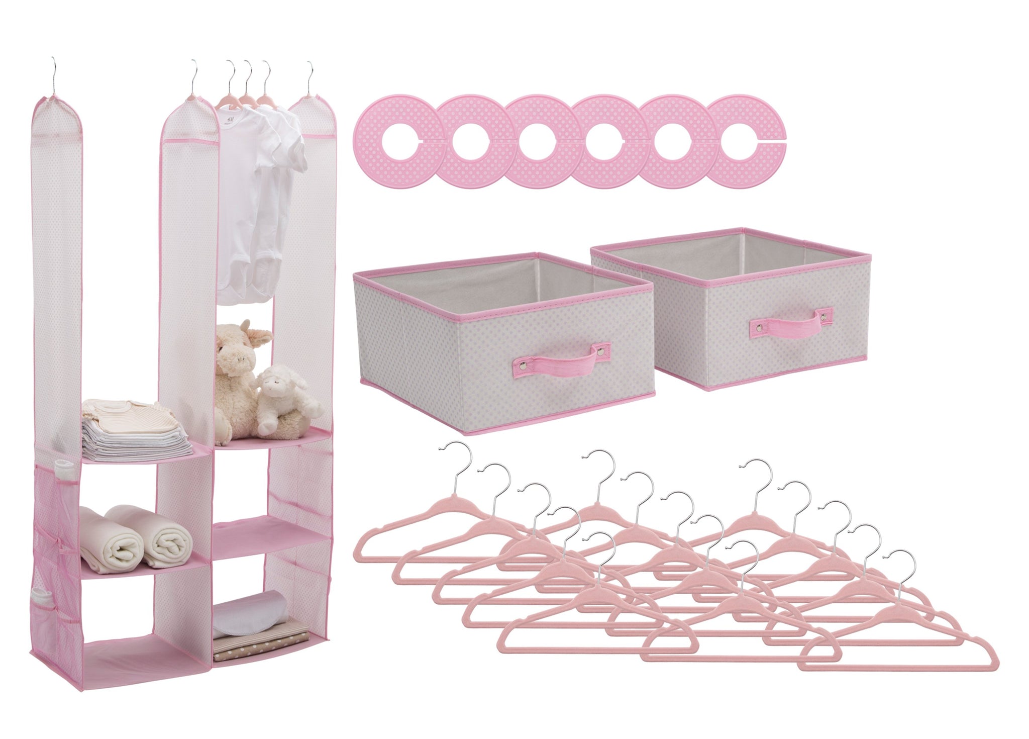 delta children 24 piece nursery storage set ss2056