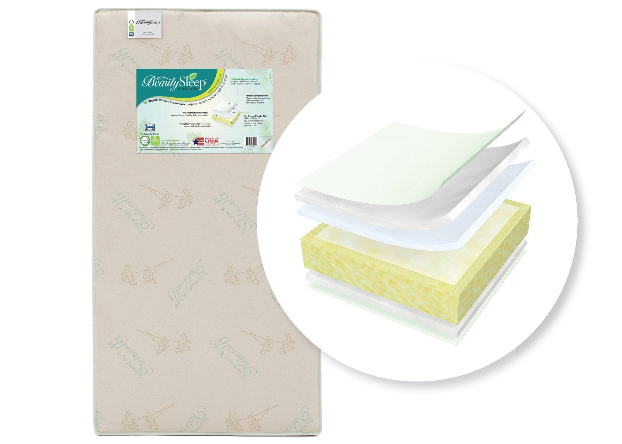 simmons beautysleep naturally crib mattress