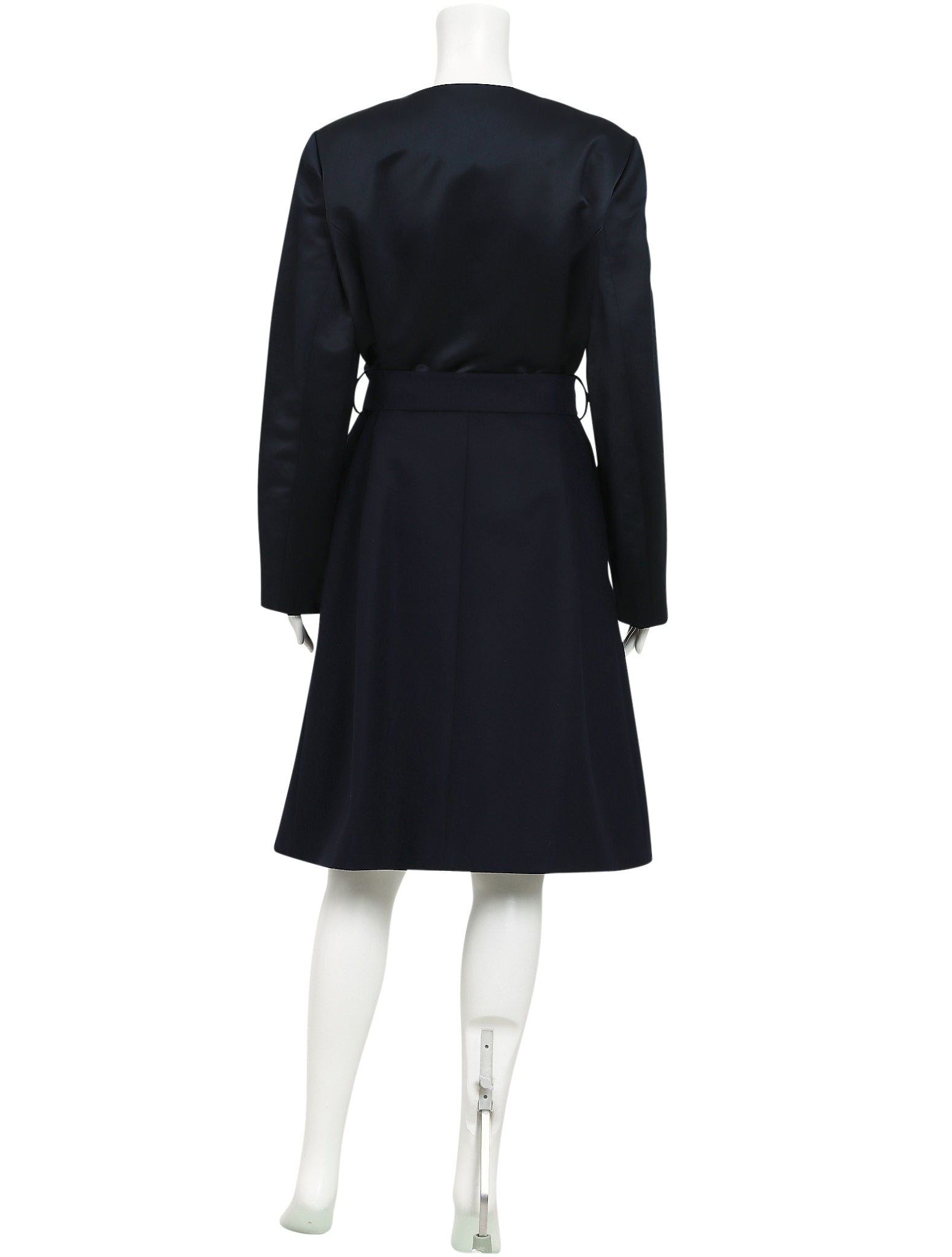 midi wool wrap coat