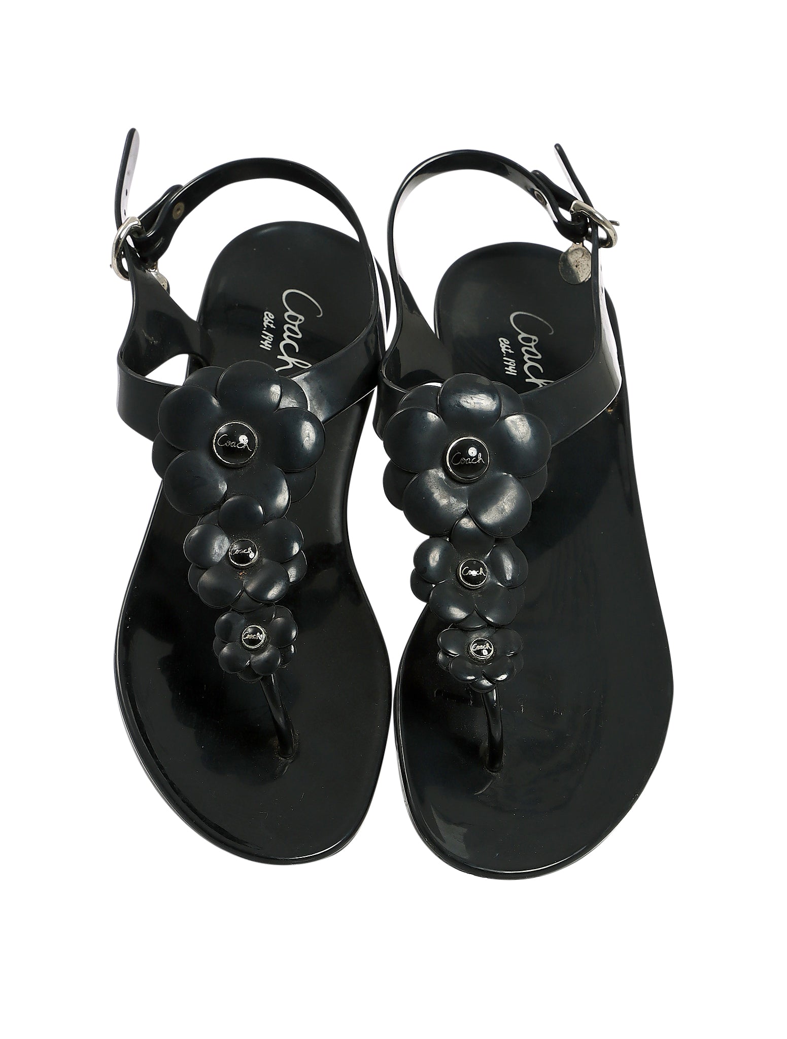 coach rubber sandals