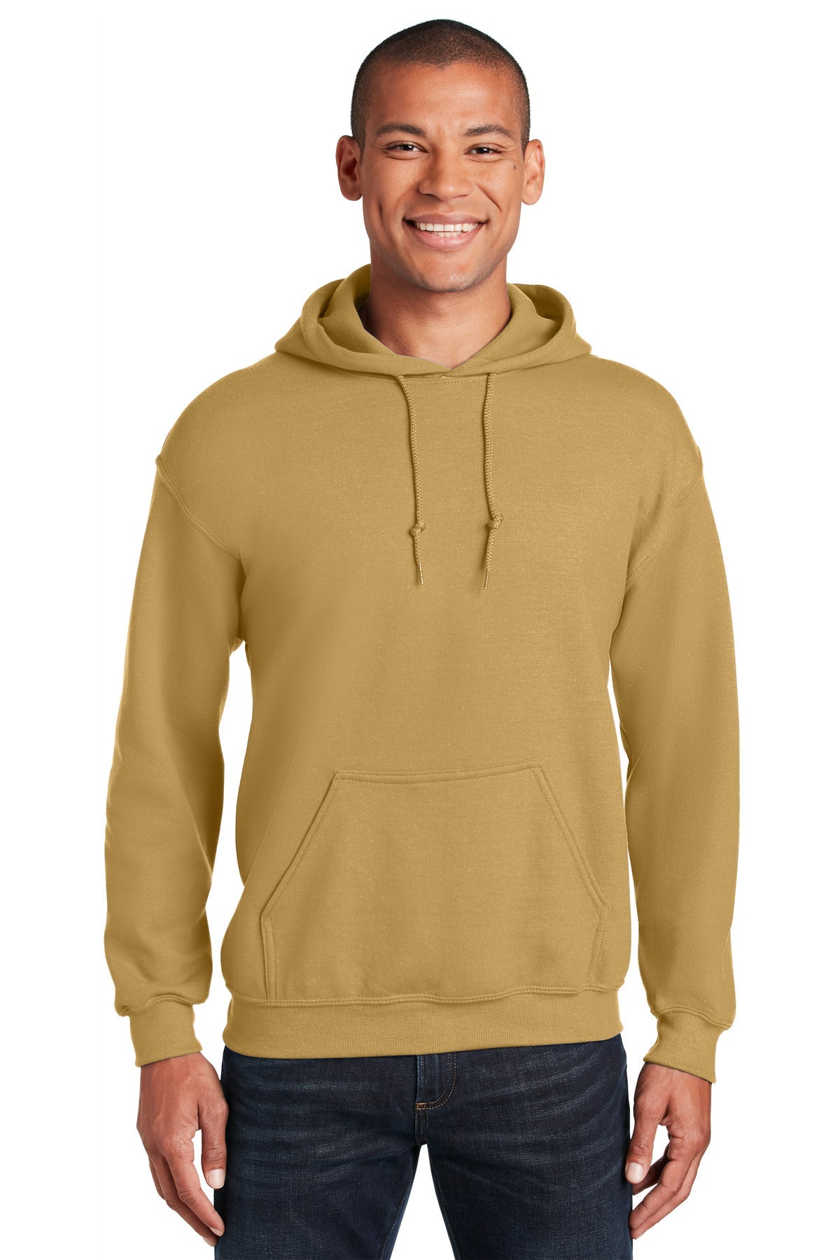 Gildan Heavy Blend Hooded Sweatshirt. 18500 Gold DFW