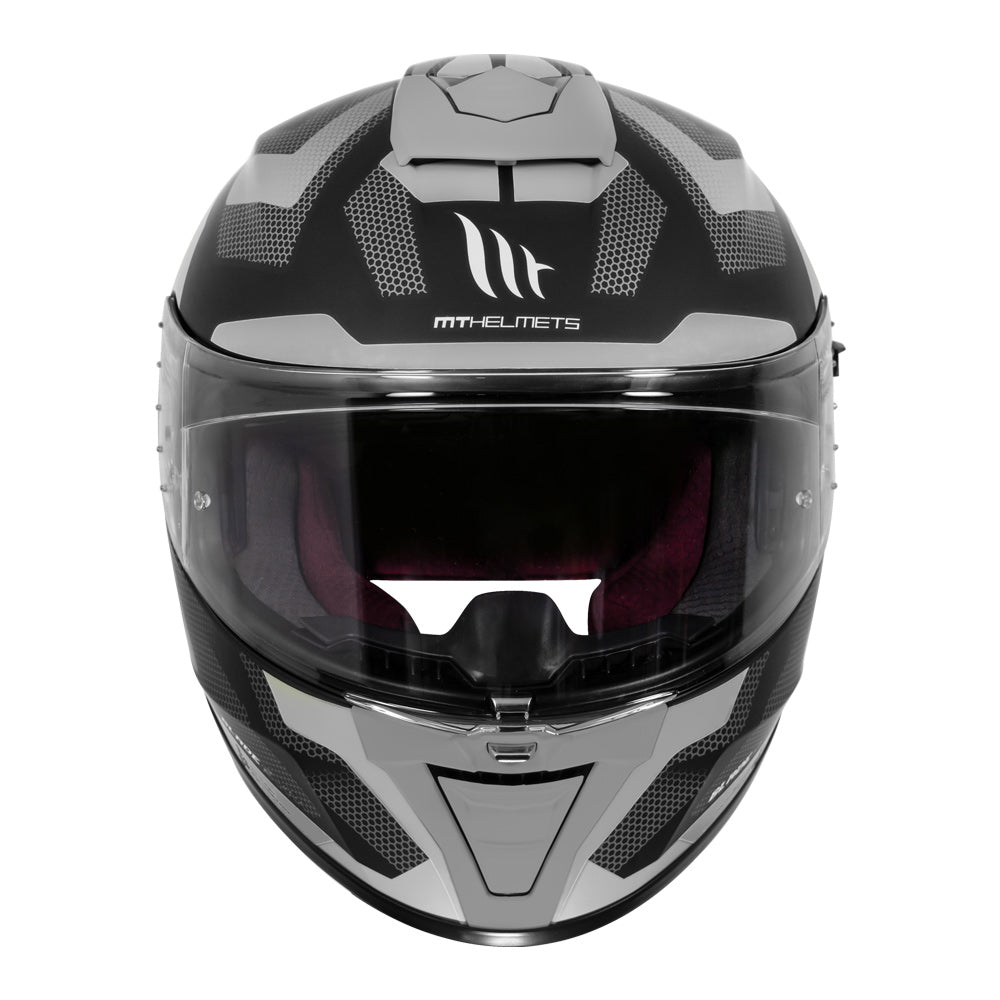 MT HELMET FULL FACE REVENGE 2 BRUSH GLOSS BLACK RED WHITE SIZE L TRACK  READY SHARP 5 READY - Sarkkart