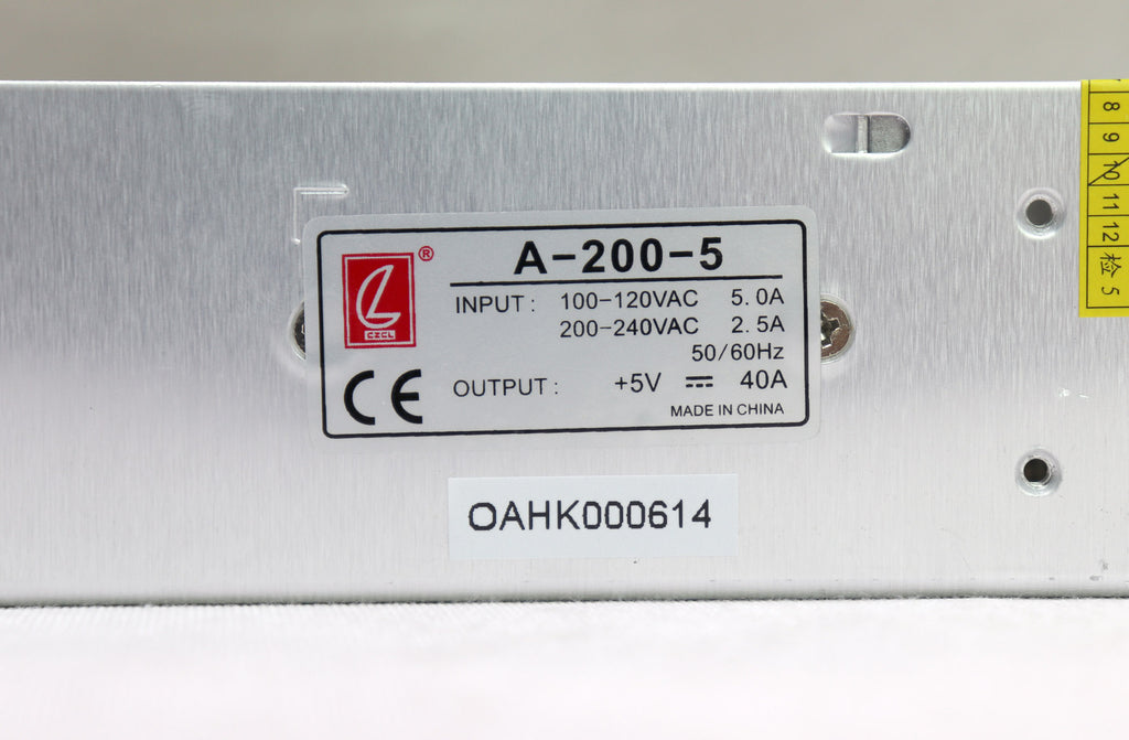 5V40A 200W (A-200W-5) LED Power Supply CE Aprroved