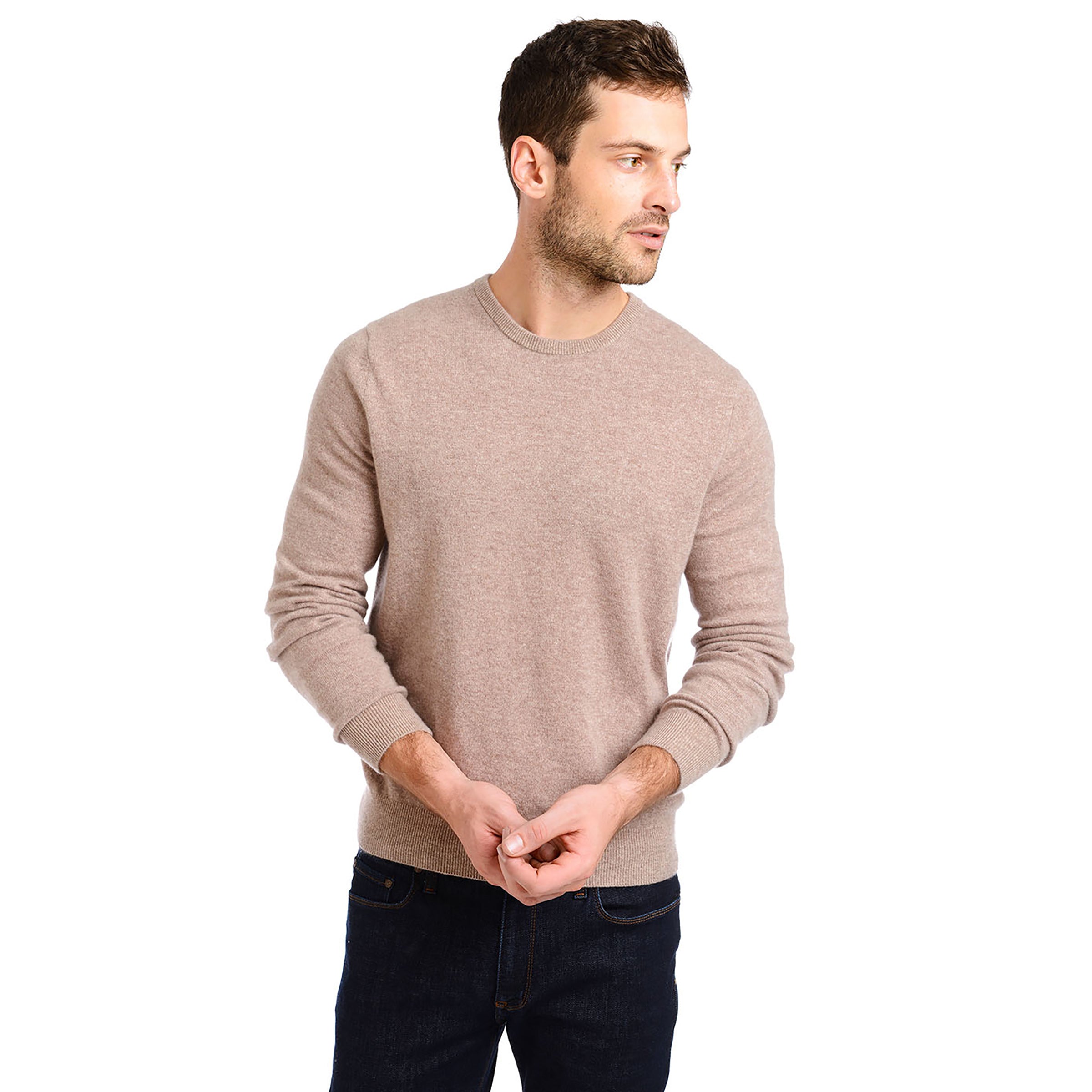 Men's Classic Cashmere Crew Bergen sweater - Mott & Bow
