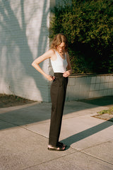 Ines Navy Japanese Linen Pants, Caves Collect ABN