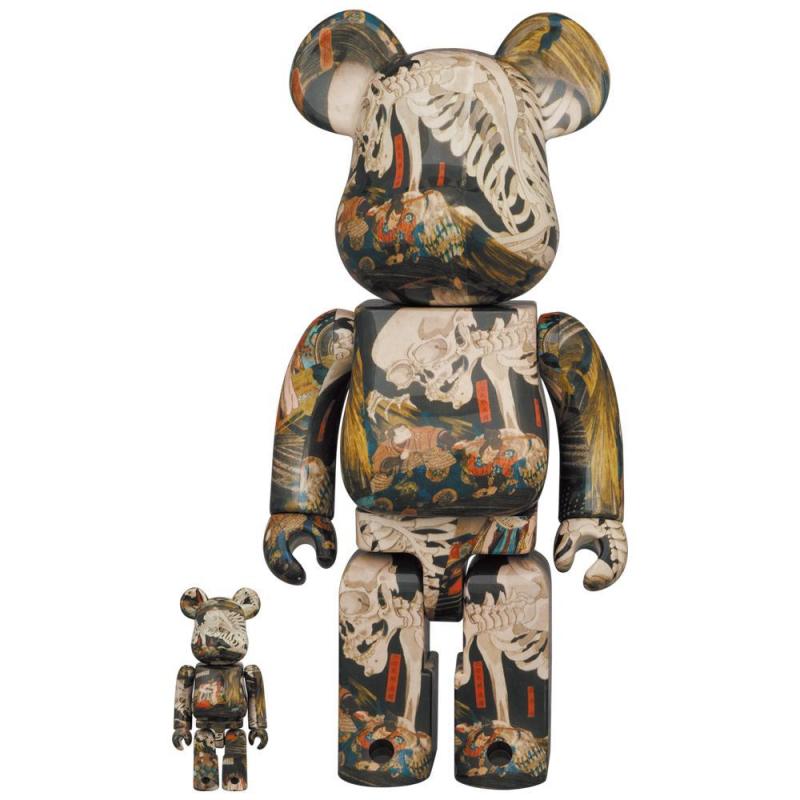 Be@rbrick 葛飾北斎「冨嶽三十六景凱風快晴」100％ & 400％ – Toytoy