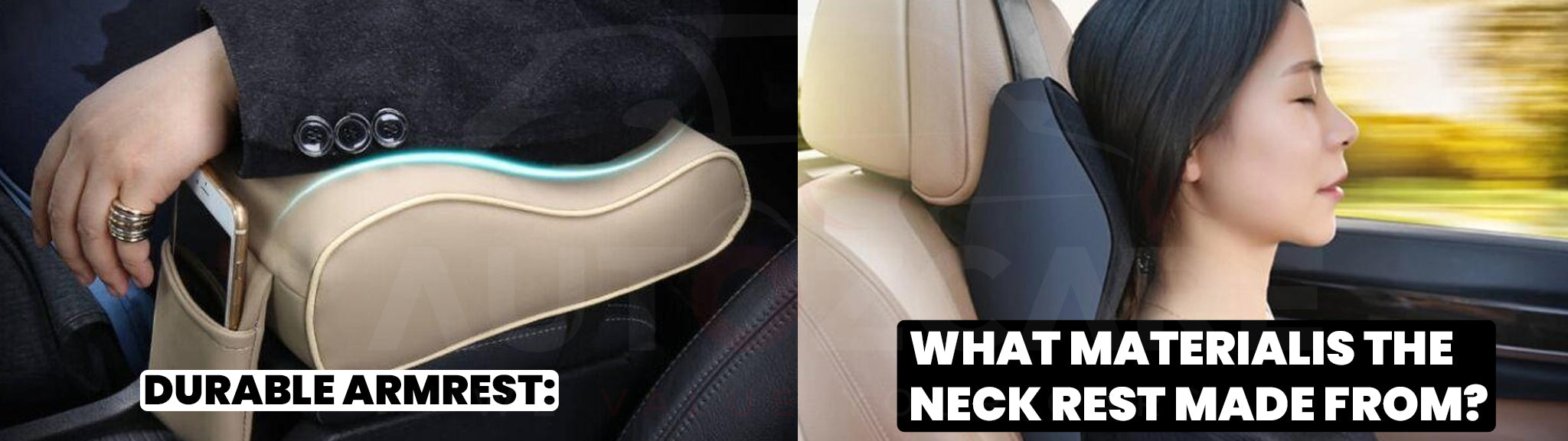 Durable armrest: What material is the neck rest made from?