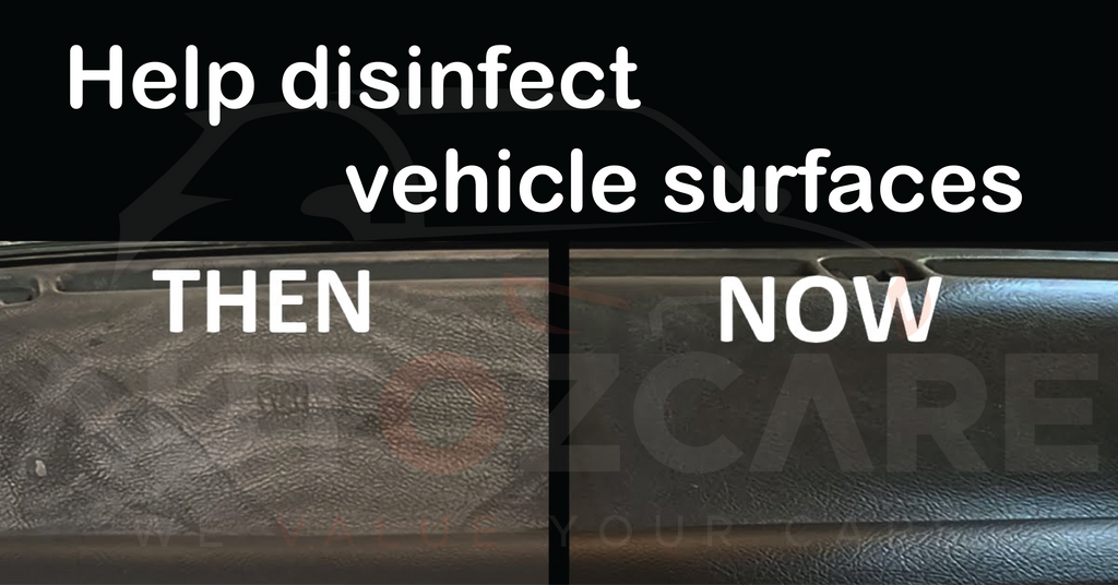 Help disinfect vehicle surfaces