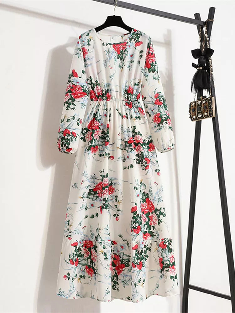 Emilia™ | Bohemian Floral Maxi Dress
