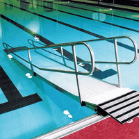 Kalispell Rust-Proof Stainless Steel Pool Access Ramp by Spectrum Aquatics