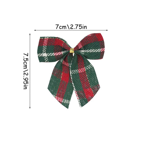 Laço natal pendurar árvore decoração de Natal, 7.5 x 2.95 cm, laços de Natal grandes, vermelho e preto, xadrez, buffalo, preto, para pendurar na árvore de Natal, arco grande de PVC, para ambientes internos e externos,