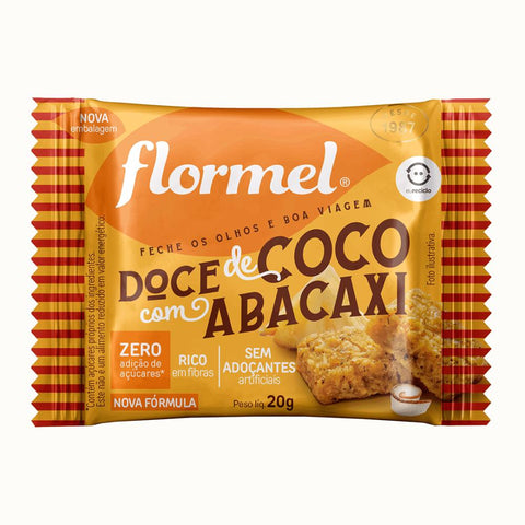 Torne sua festa junina ainda mais saborosa com o Abacaxi com Coco Flormel Zero Açúcar O pacote especial contém 5 displays com 3 unidades em cada