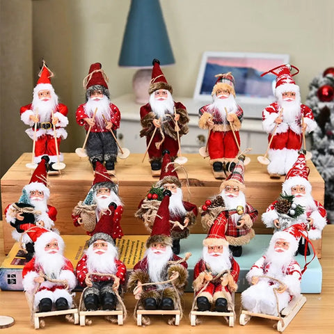 Papai noel boneca árvore de natal ornamentos pendurados pingentes decorações