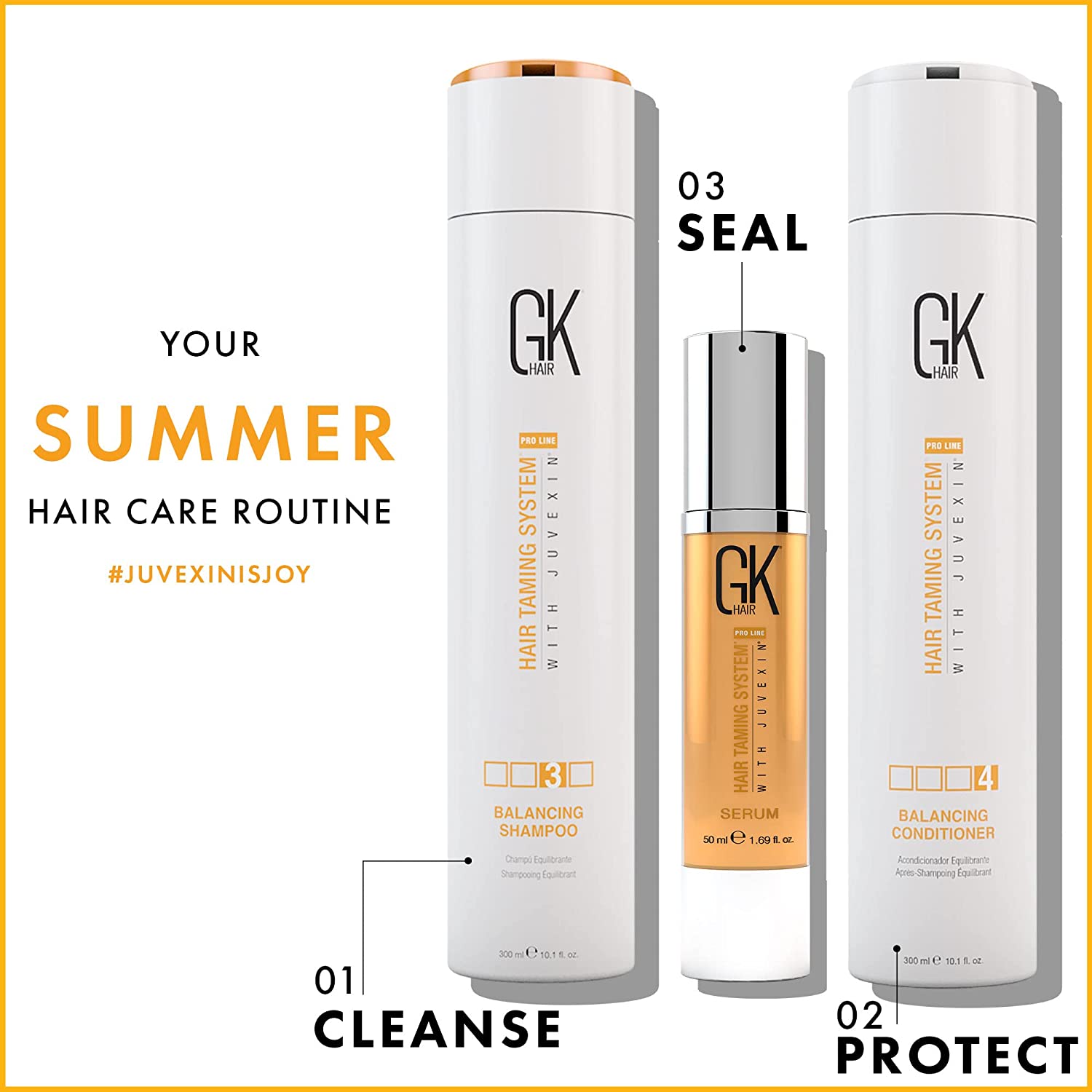 GK HAIR Global Keratin Balancing Shampoo and Conditioner Sets 101 Fl  Oz300ml For Oily 