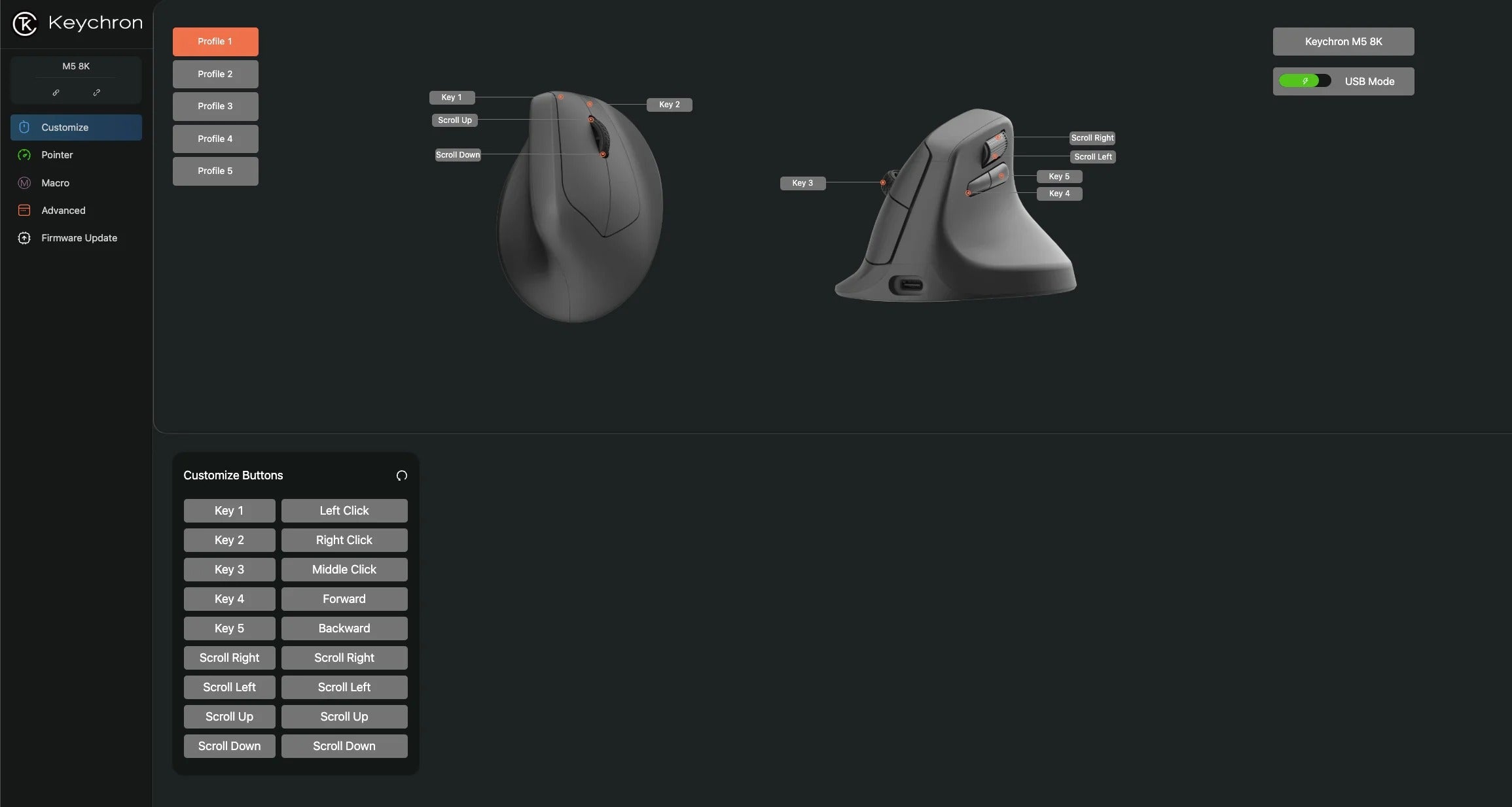 6 - mouse keychron m5
