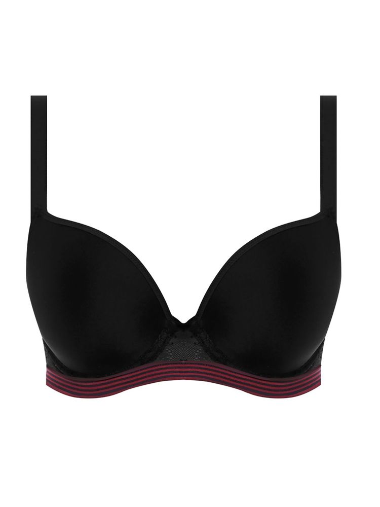 Freya Wild Demi Plunge Moulded Bra - Black Rose PREORDER – Bigger Bras