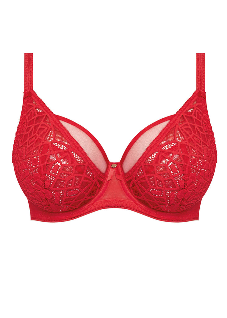 Gorteks Rouge lace padded bra red 2024 Collection