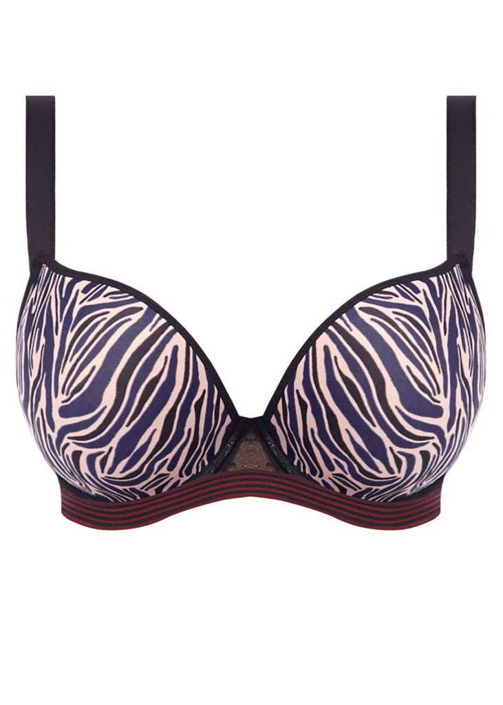 Freya Women's Wildside Underwire Molded Plunge T-Shirt Bra, Animal, 28D :  : Clothing, Shoes & Accessories