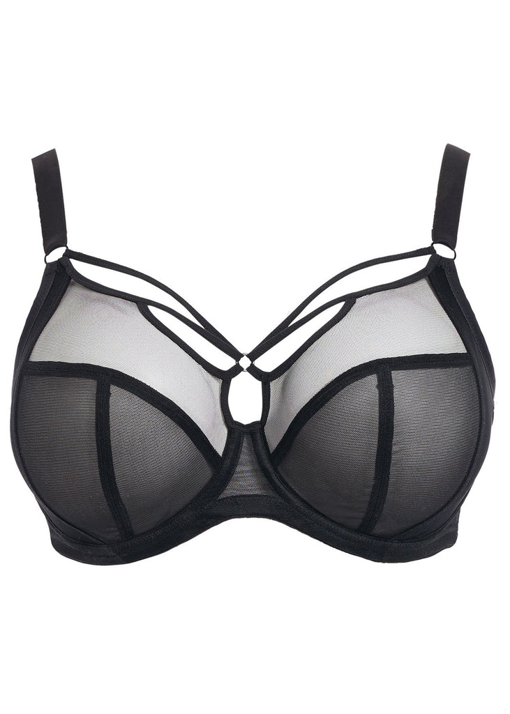 Elomi Brianna Black + White Full Cup Plunge Strings Underwire Unlined – LES  SAISONS