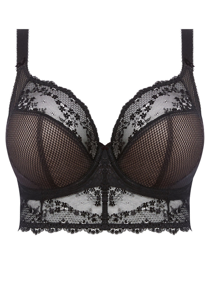 Elomi Sachi Black Underwire Plunge Bra - Black - An Intimate Affaire