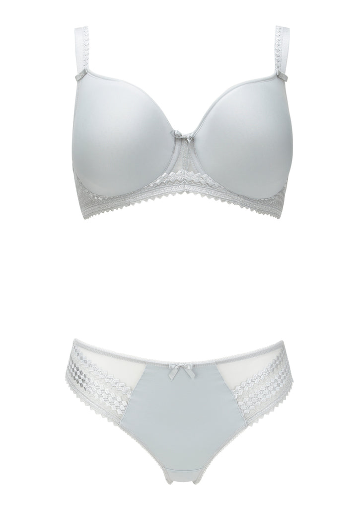 Leona Moulded Full Cup Bra - White – Leia Lingerie