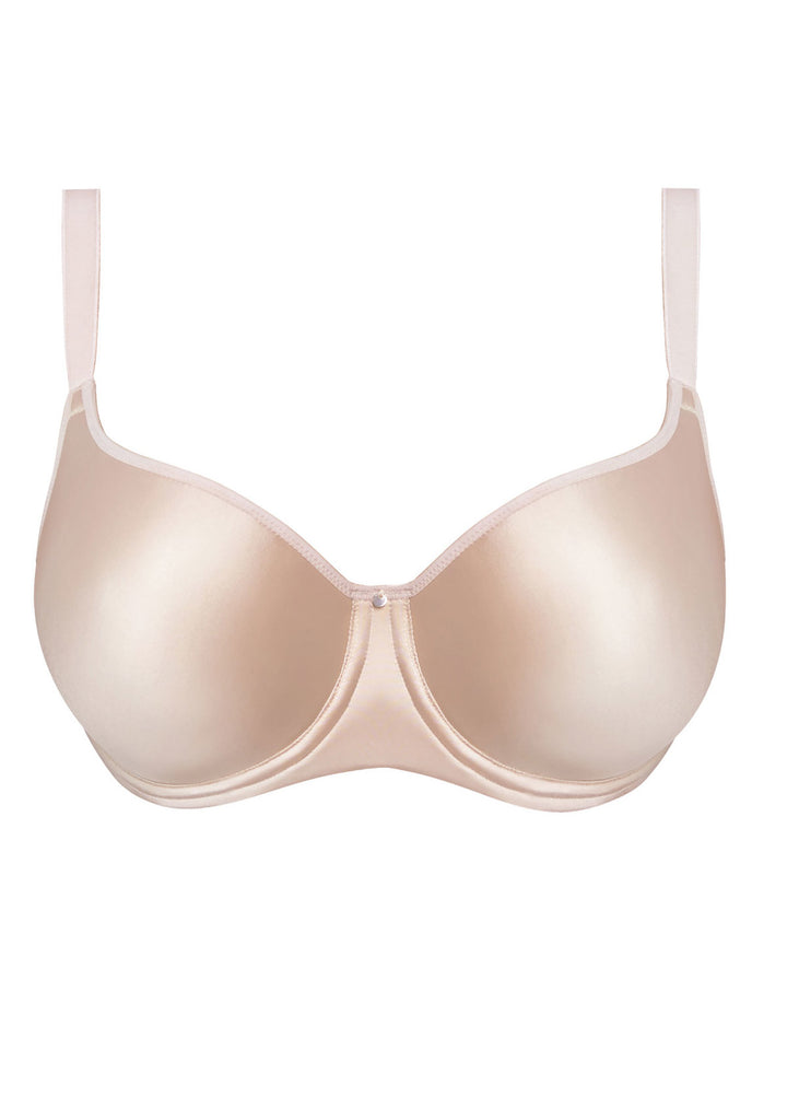 Expression Underwire Demi Plunge Moulded Bra - Natural Beige