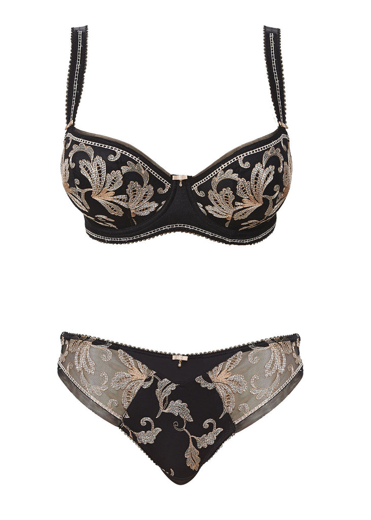 The Contradiction Flaunt Half Padded Lace Bra With Matching Brief