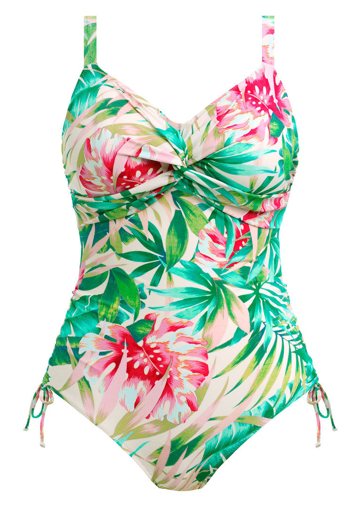 Carmelita Avenue Underwire Twist Front Swimsuit with Adjustable