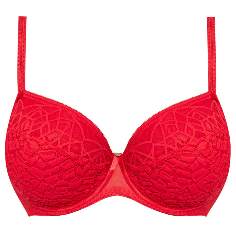 RougeGorge Lingerie - Trinity Women's Lace Push Up Bra, Red
