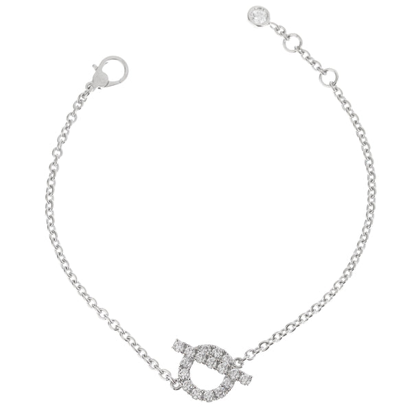 Louis Vuitton Charm White Gold Bracelet Q95145 – Opulent Jewelers