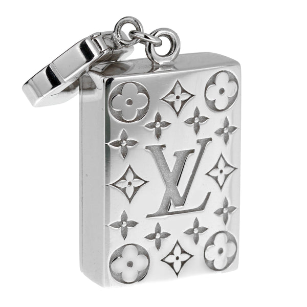 Louis Vuitton LV Prism ID Holder Bag Charm and Key Holder, Silver, One Size