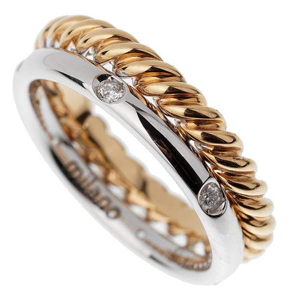 Louis Vuitton Large Empreinte Diamond Gold Ring – Opulent