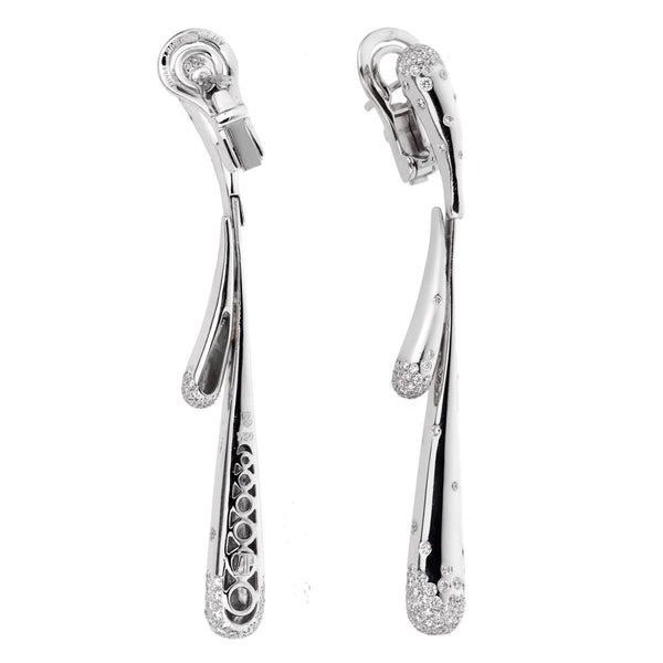 Louis Vuitton Diamond White Gold Earrings – Opulent Jewelers