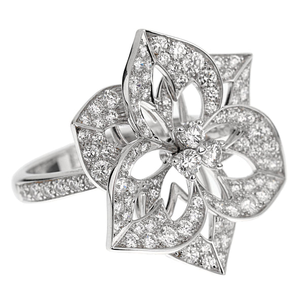 Louis Vuitton Diamond White Gold Ring – Opulent Jewelers