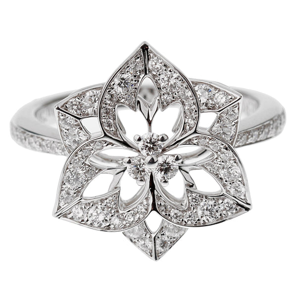 Louis Vuitton Flower Diamond White Gold Cocktail Ring