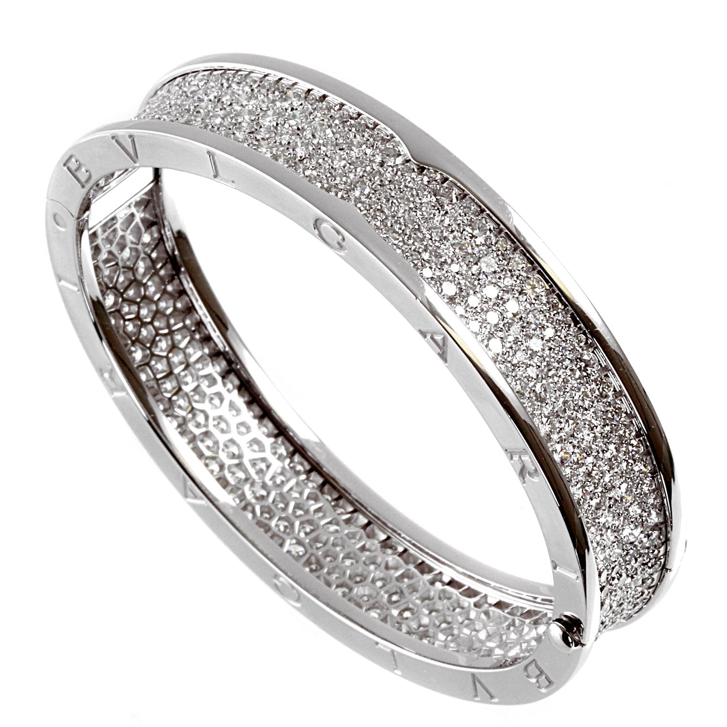 Bulgari  Diamond Bangle Bracelet BR856218 – Opulent Jewelers