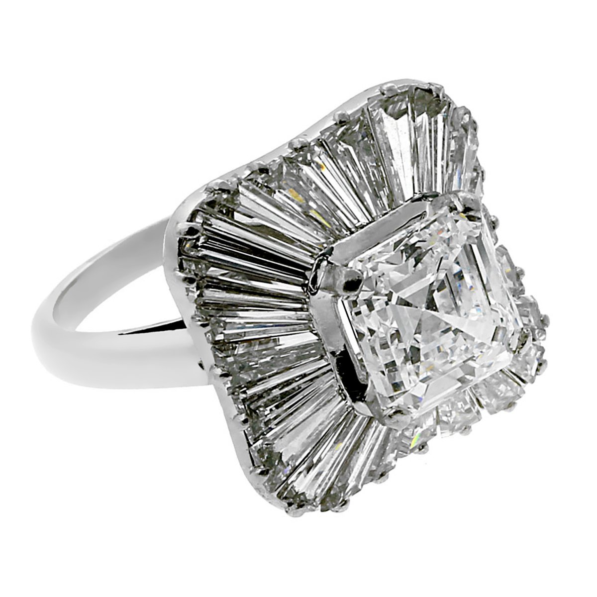 Bulgari Ballerina Diamond Engagement Platinum Ring – Opulent Jewelers