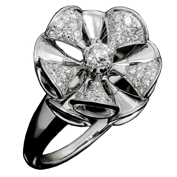 Bvlgari Divas Dream White Gold Diamond Cocktail Ring Sz 6 1/4 – Opulent  Jewelers