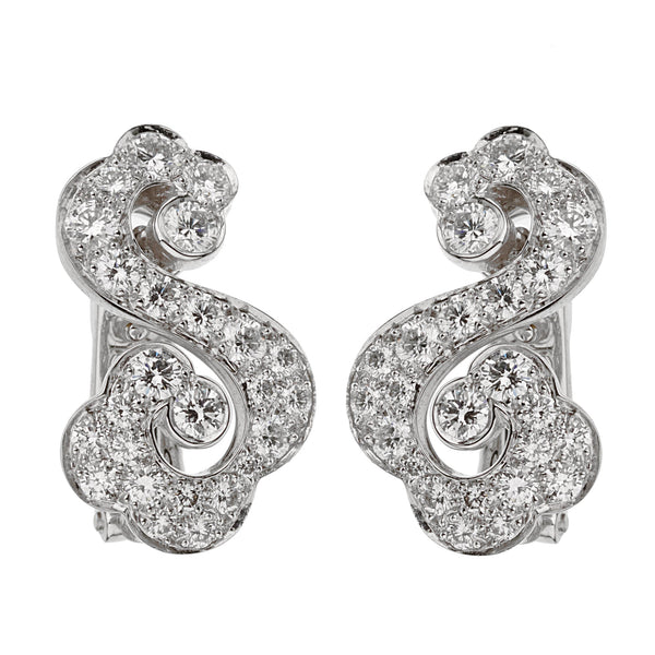 Louis Vuitton Diamond Studs Gold Earrings – Opulent Jewelers