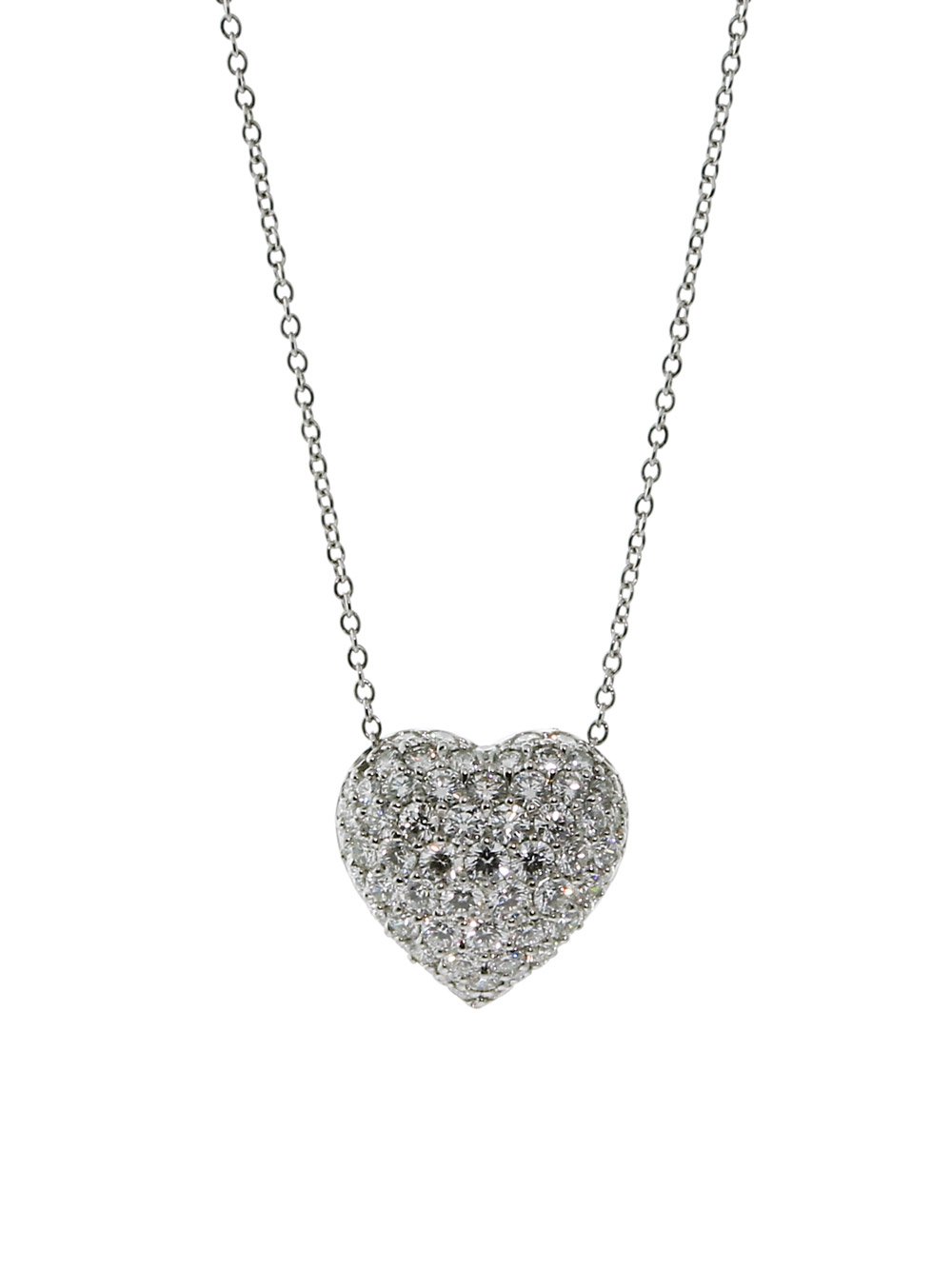 Cartier High Jewelry Heart Diamond Necklace in Platinum – Opulent Jewelers