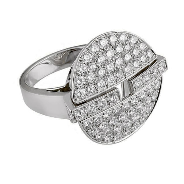 New Louis Vuitton Empreinte 18k White Gold Diamond Ring For Sale at 1stDibs   cartier ring 750 love 52833a, anillo cartier 750 love 52833a precio, louis  vuitton diamond ring