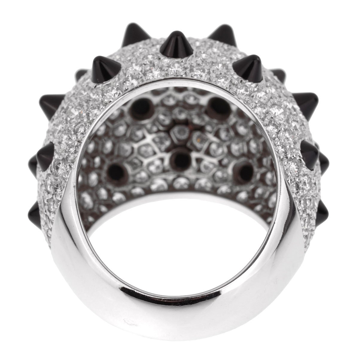 Cartier Panthere Spike Diamond Onyx Ring – Opulent Jewelers