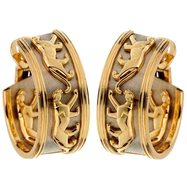 Louis Vuitton Charm and Pearl Yellow Gold Hoop Earrings – Opulent Jewelers