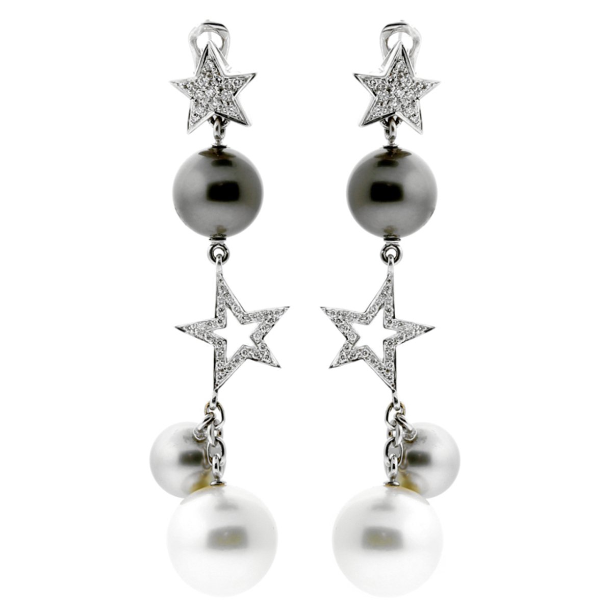 Chanel Diamond Pearl Earrings Hotsell, SAVE 51% 