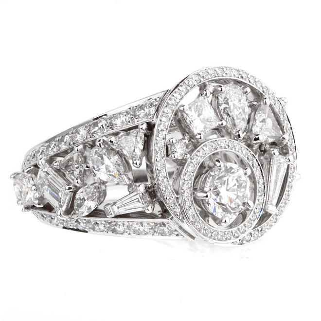 Chanel Cosmos Multi Shaped Diamond Cocktail Gold Ring – Opulent Jewelers