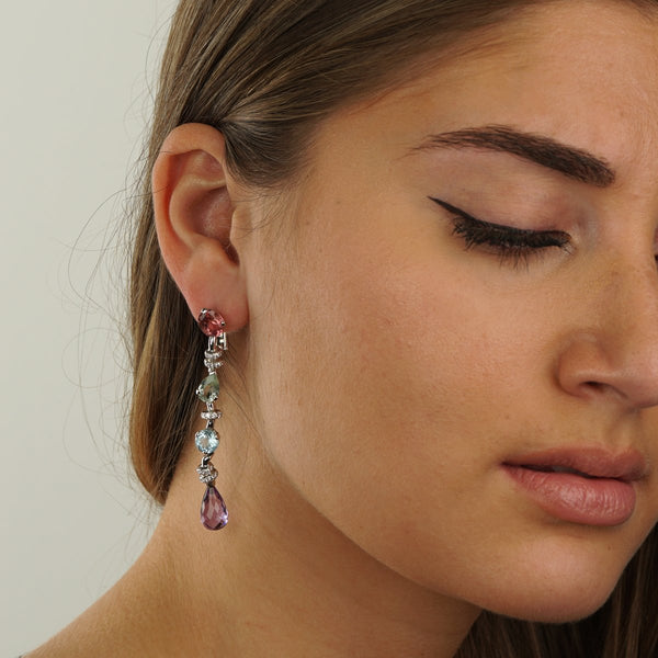 Bouton de Camélia transformable earrings - J10826