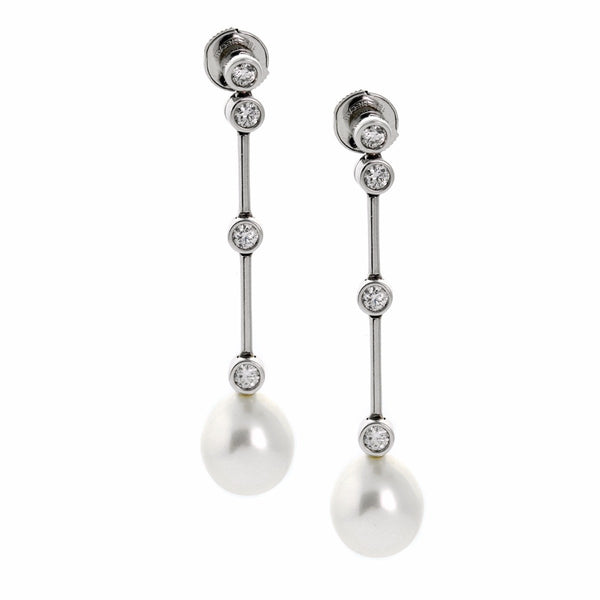 Chanel Diamond Pearl Earrings Hotsell, SAVE 51% 